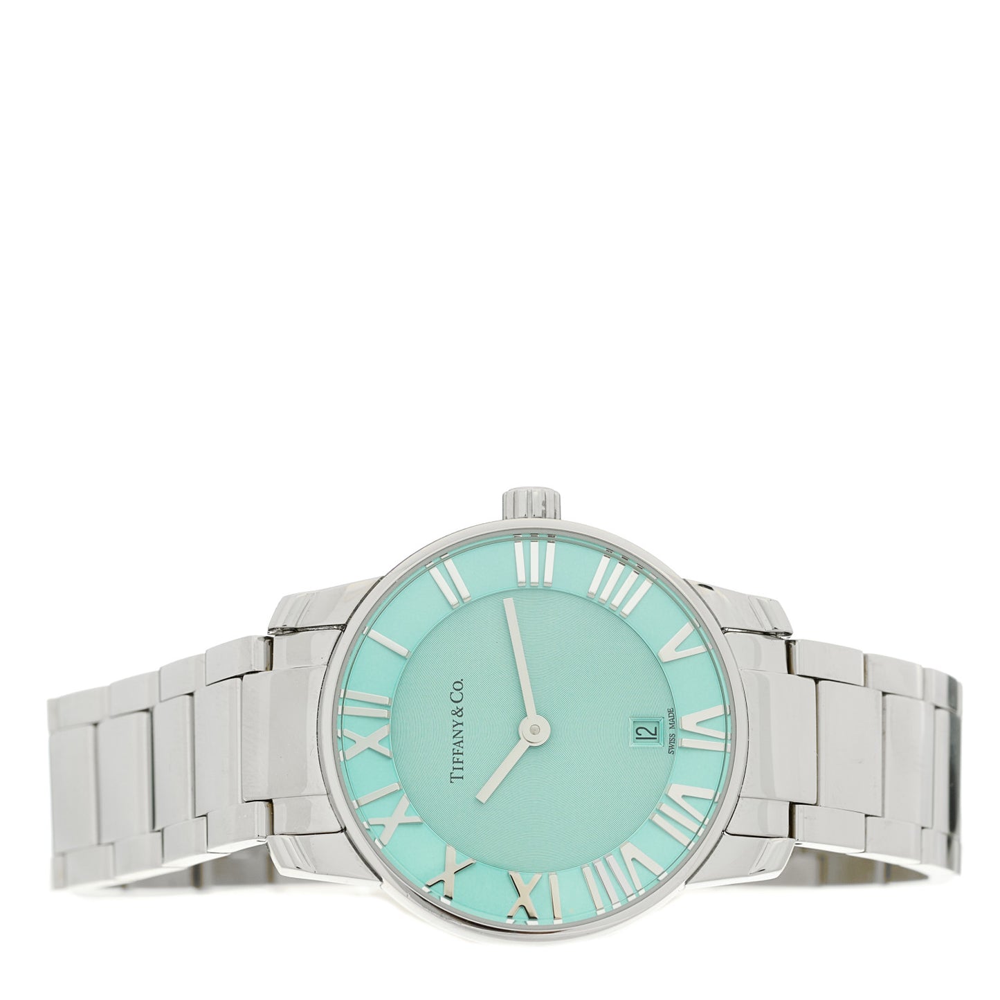 Stainless Steel 29mm Atlas 2-Hand Quartz Watch Tiffany Blue