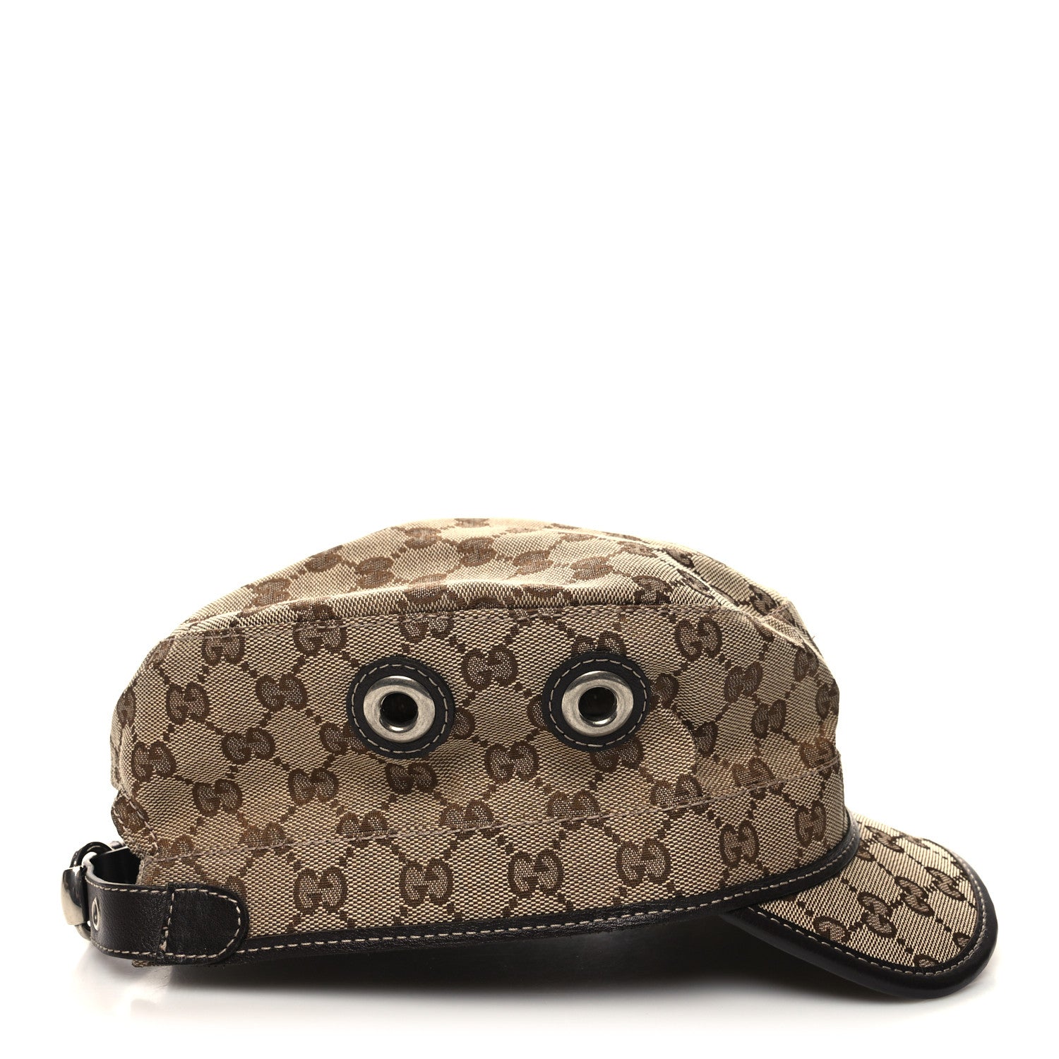 Gucci Monogram Military Hat XXL Brown 4 of 8