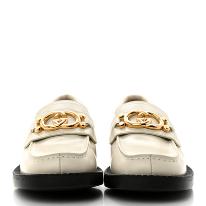 Gucci Spice Lux Nappa Samoa Interlocking G Loafers 36.5 Mystic White 2 of 9