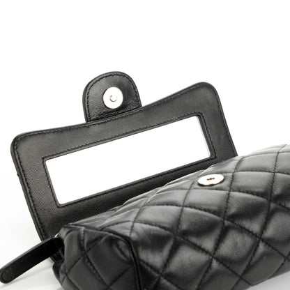 Chanel Lambskin Quilted Flap Cosmetic Case Black 5 of 8
