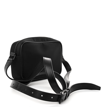Saint Laurent Lambskin Nylon Small Camp Camera Bag Black 3 of 9