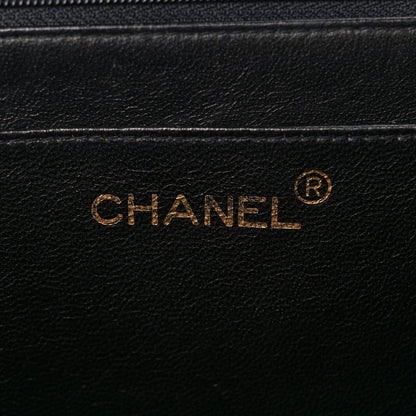 Chanel Lambskin Quilted Jumbo Single Flap Black 6 of 12