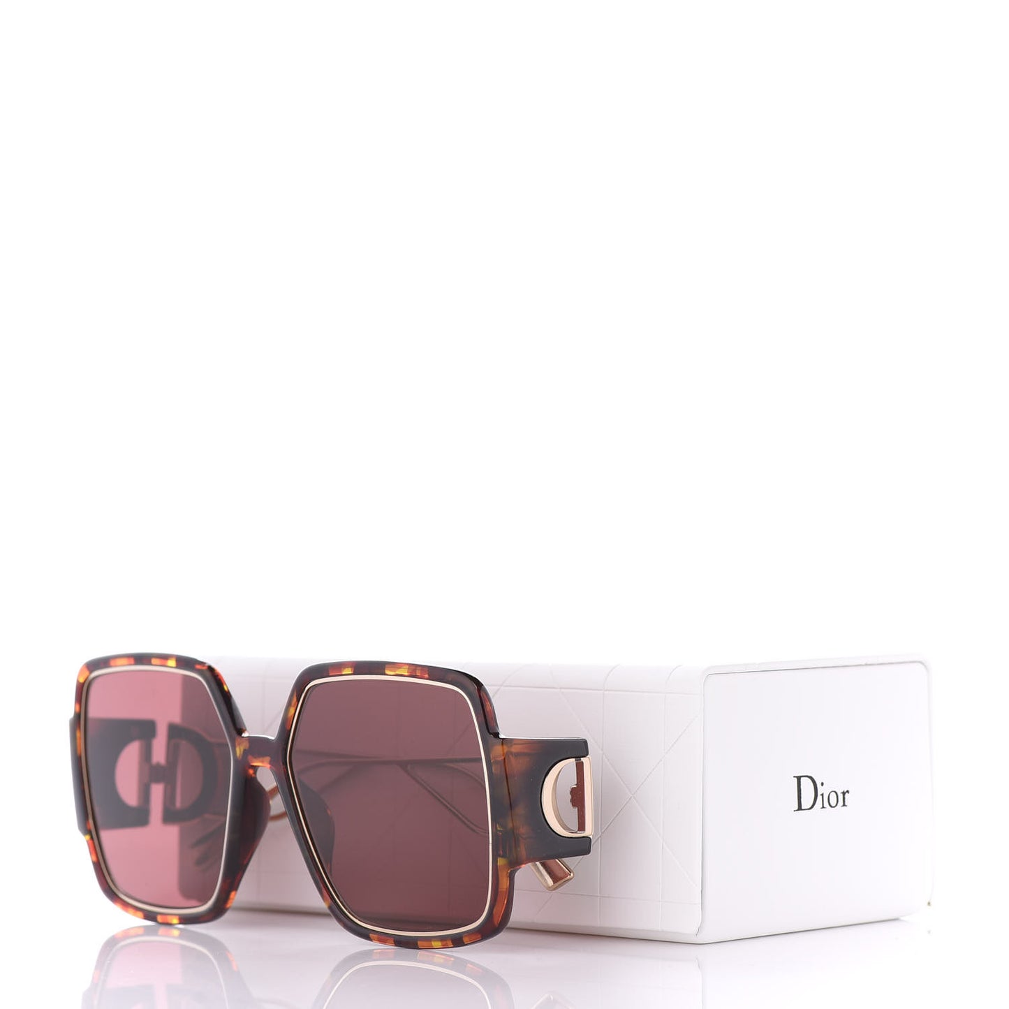 Acetate Square 30 Montaigne 2 Sunglasses Tortoise