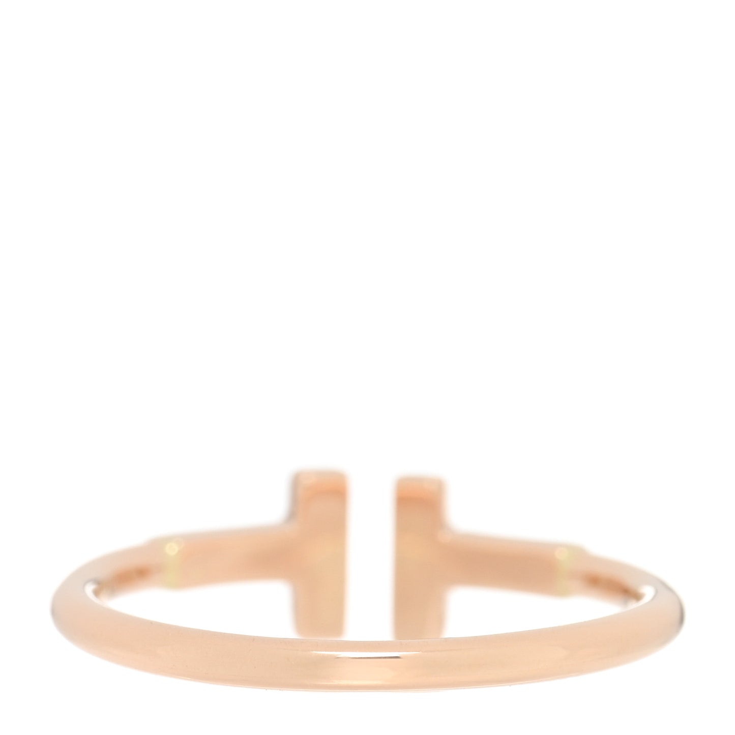 18K Rose Gold T Wire Ring 54 7