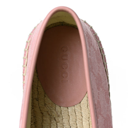 Gucci Monogram Espadrilles 40.5 Soft Pink 7 of 8