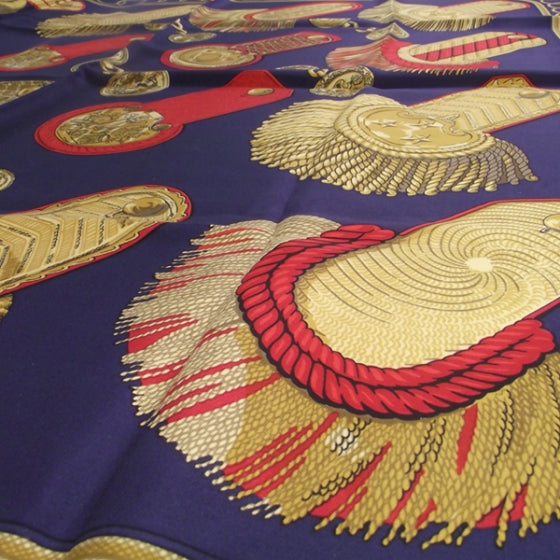 Silk Epaulette Royal Scarf