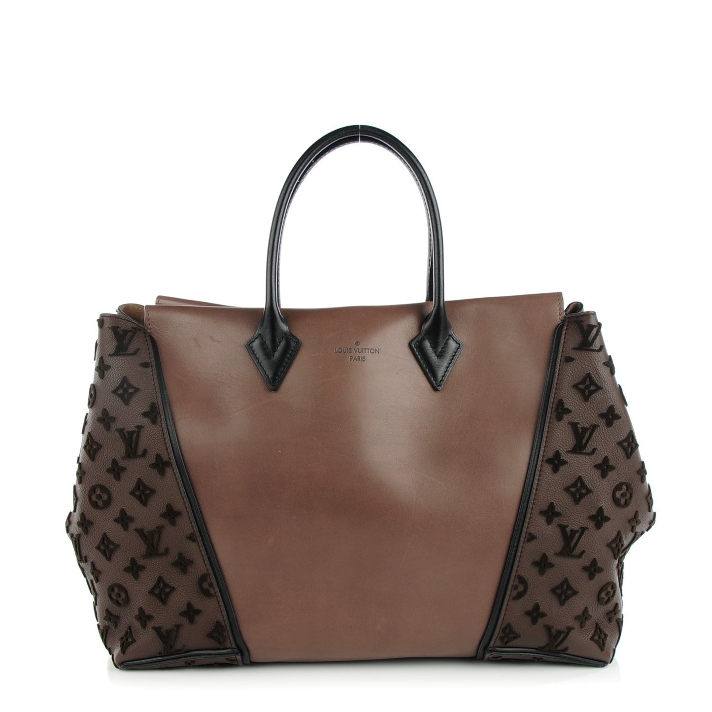 Cuir Orfevre Veau Cachemire Tote W GM Gris