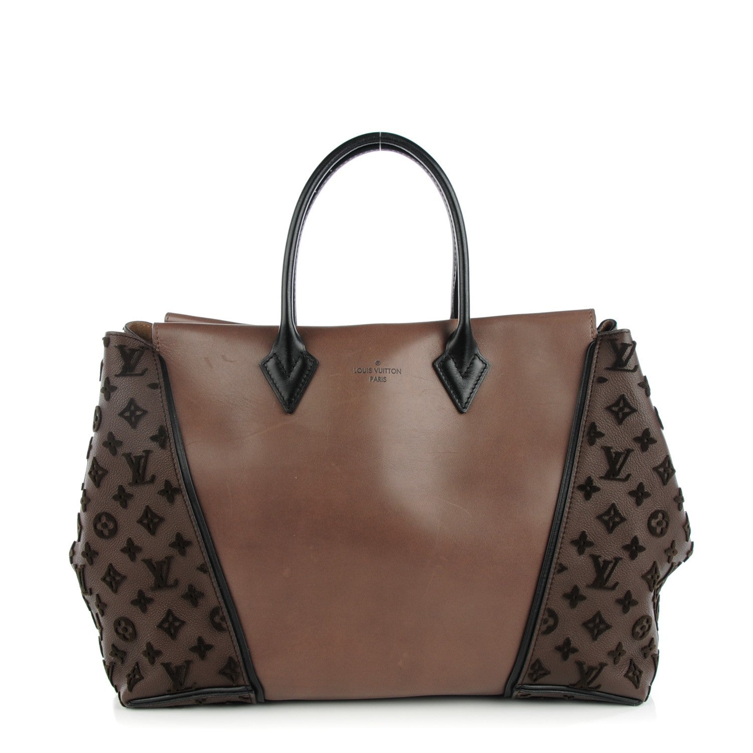 Louis Vuitton Cuir Orfevre Veau Cachemire Tote W GM Gris 1 of 8