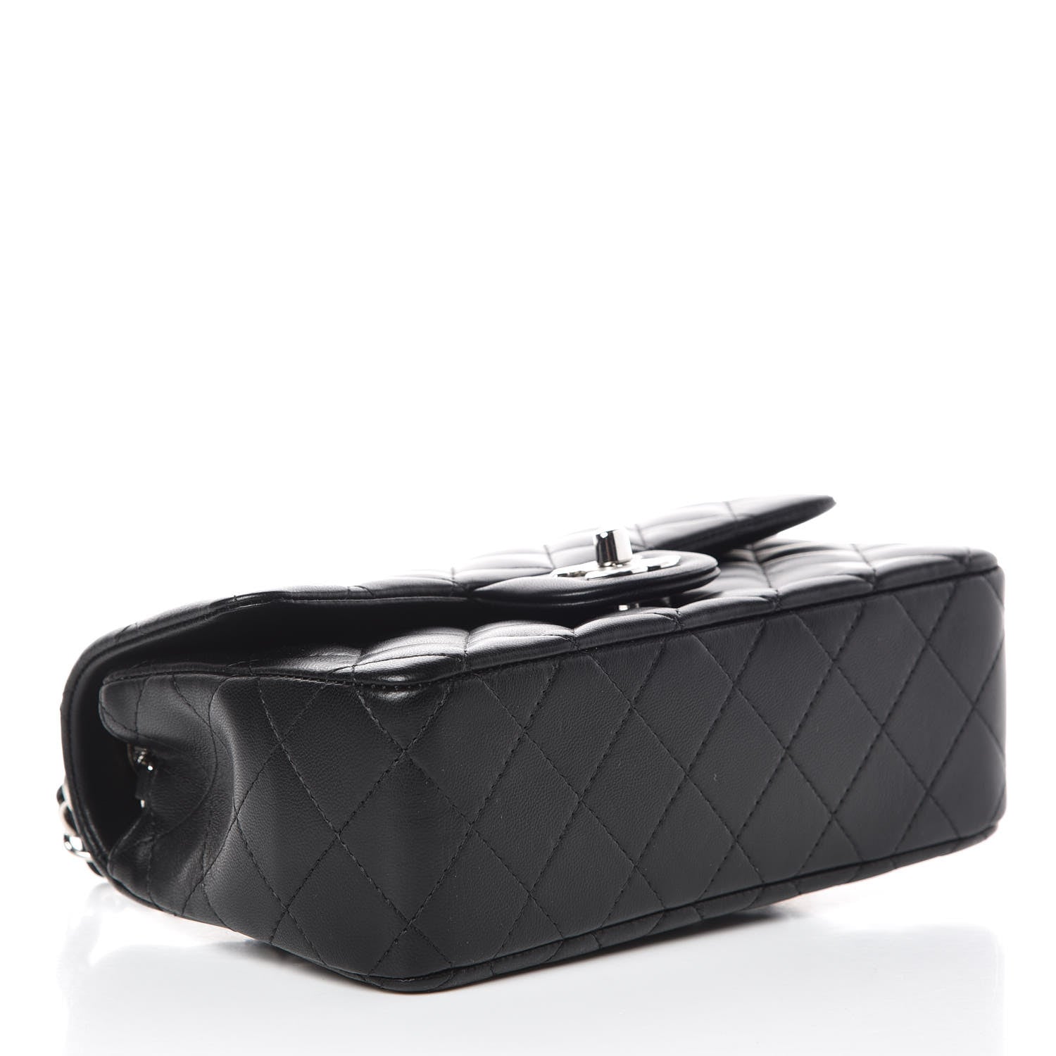 Chanel Lambskin Quilted Mini Rectangular Flap Black 4 of 11