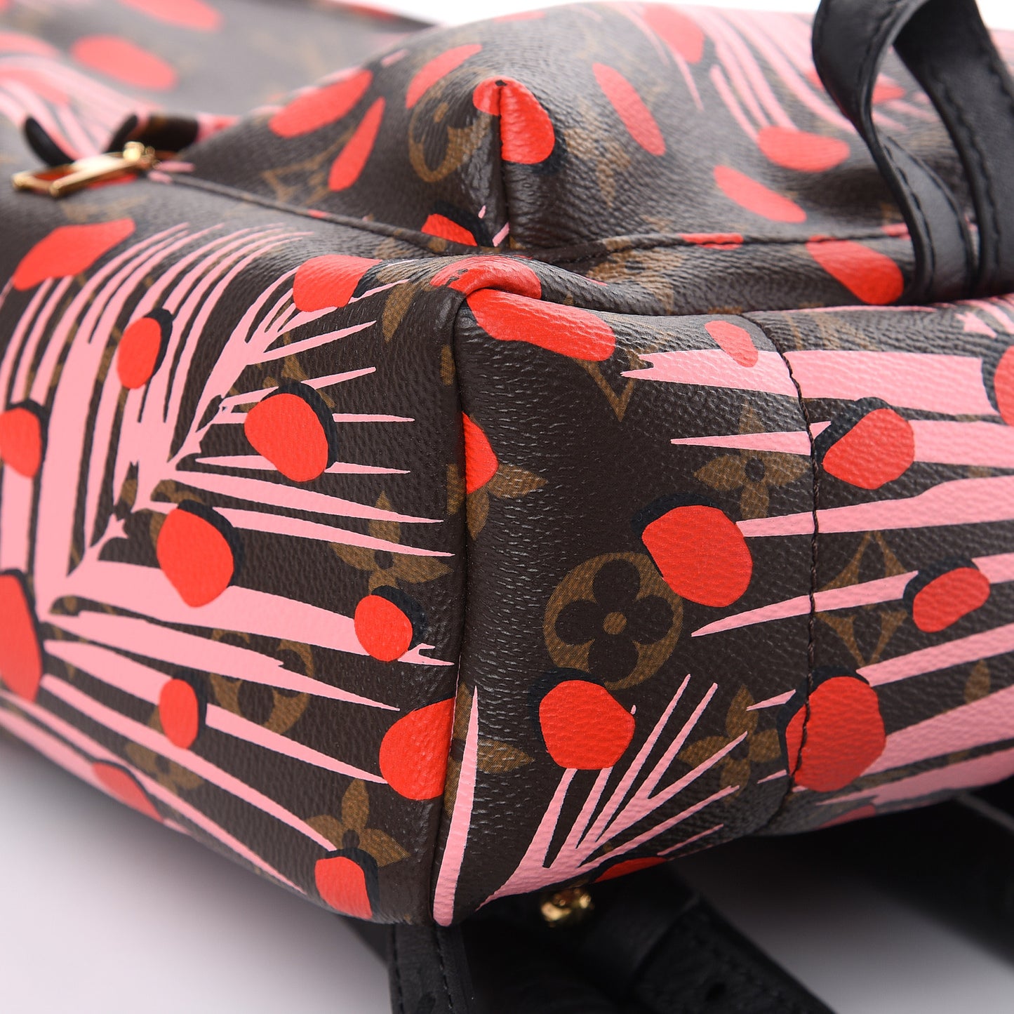 Monogram Jungle Dots Palm Springs Backpack PM Sugar Pink Poppy
