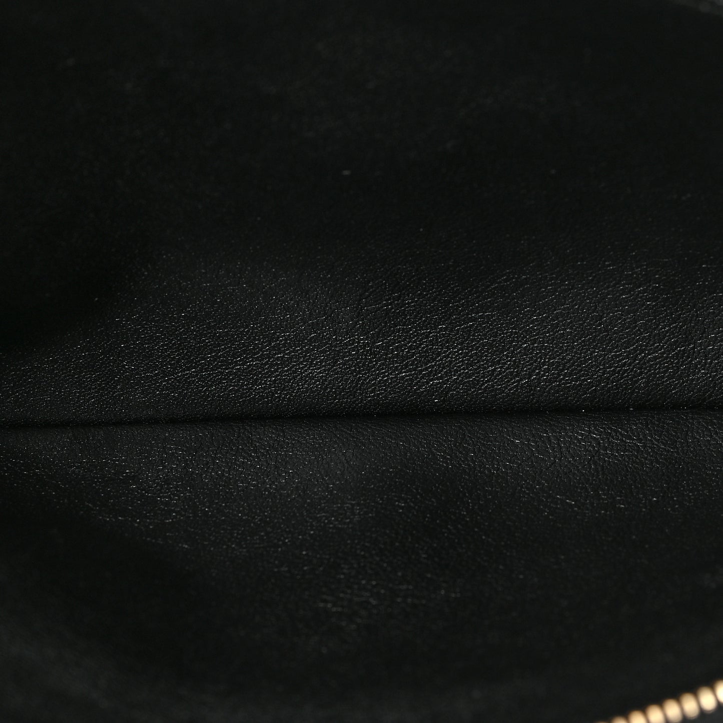 Grained Lambskin Quilted Mini Becky Double Zip Bag Black