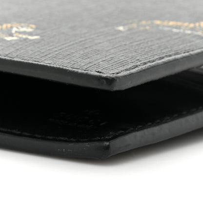 Gucci GG Supreme Monogram Tigers Wallet Black Multicolor 10 of 12