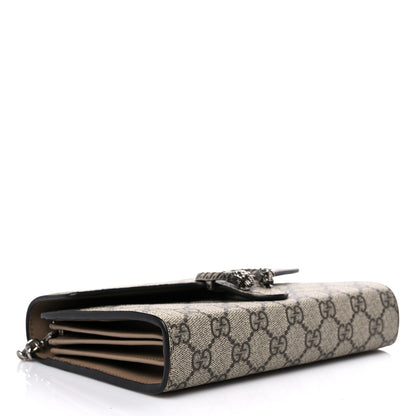 Gucci GG Supreme Monogram Mini Dionysus Chain Wallet Beige Taupe 4 of 10