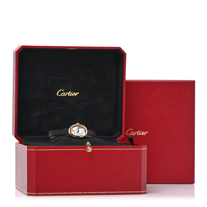 Cartier 18K Yellow Gold Alligator 23mm Baignoire Quartz Watch 5 of 5