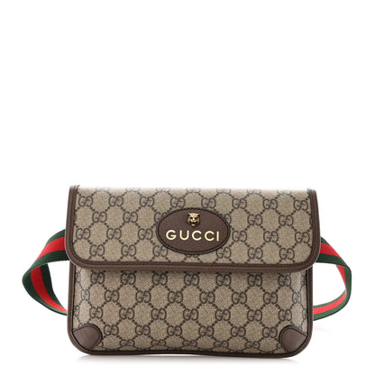 Gucci GG Supreme Monogram Neo Vintage Web Belt Bag Brown 1 of 10