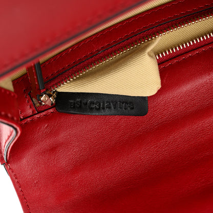 Valentino Garavani Vitello Small Glam Lock Rockstud Flap Red 7 of 16