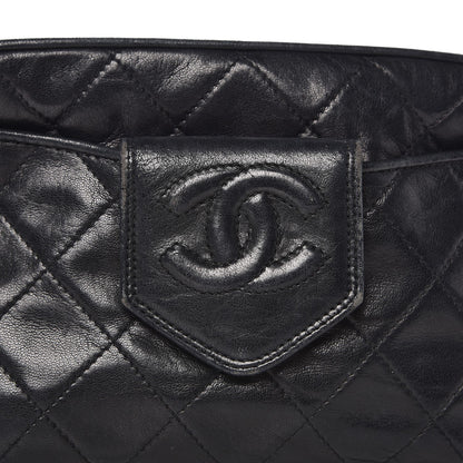 Chanel Lambskin Quilted CC Tassel Camera Case Black 12 of 14