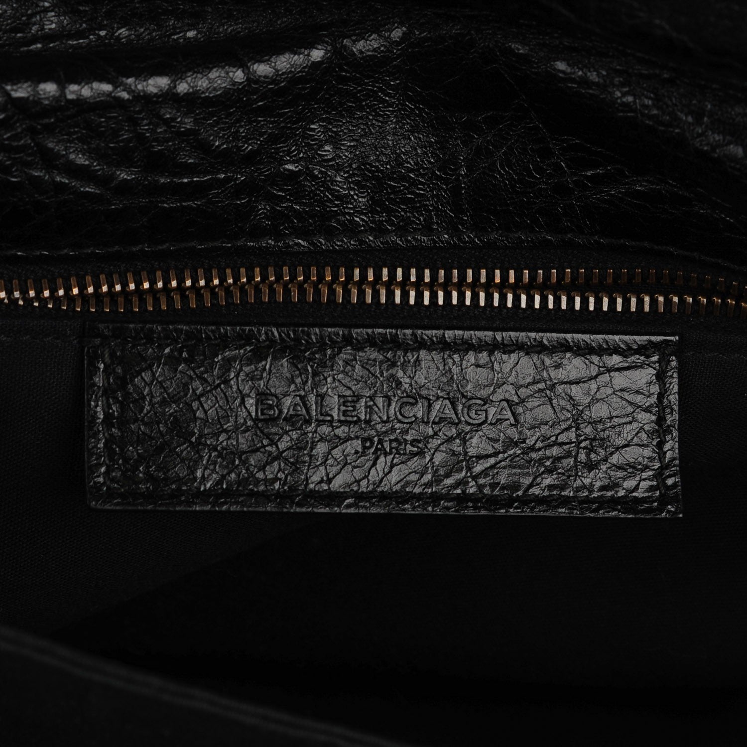 Balenciaga Agneau Classic Hardware Envelope Strap Clutch Black 7 of 11