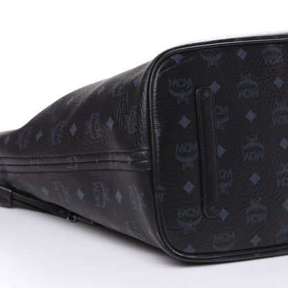 MCM Visetos Large Liz Reversible Shopper Tote Black 6 of 9