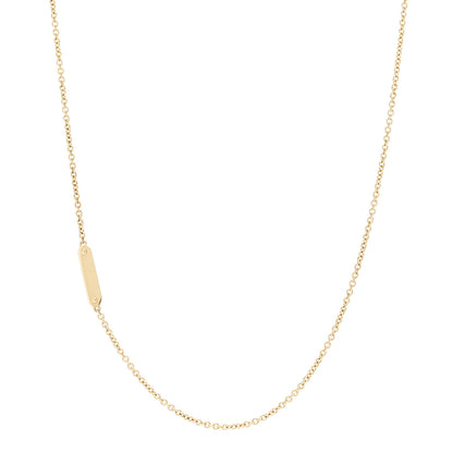 Tiffany 18K Yellow Gold Tag Chain Necklace 1 of 5