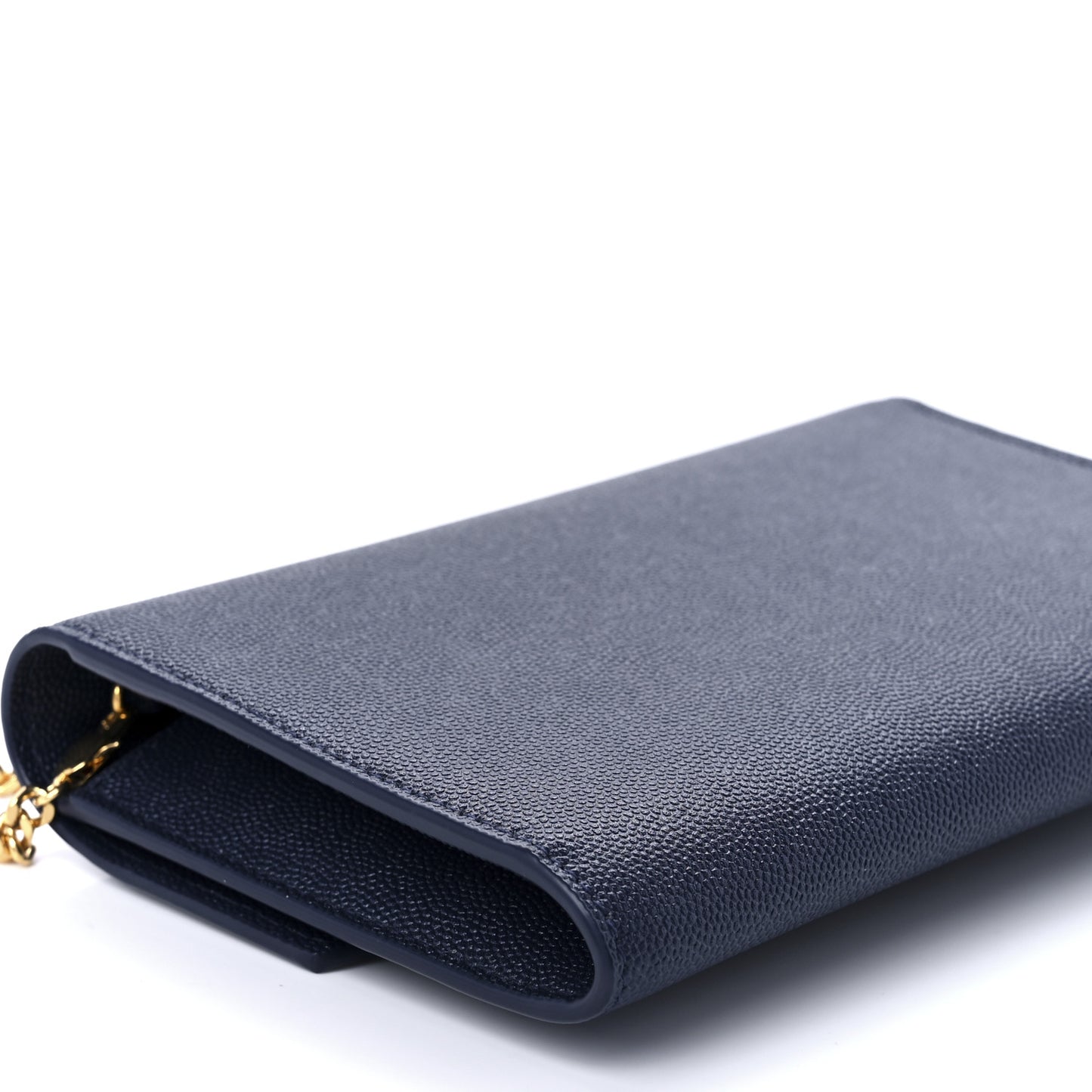 Grain De Poudre Monogram Uptown Chain Wallet Blue Charron