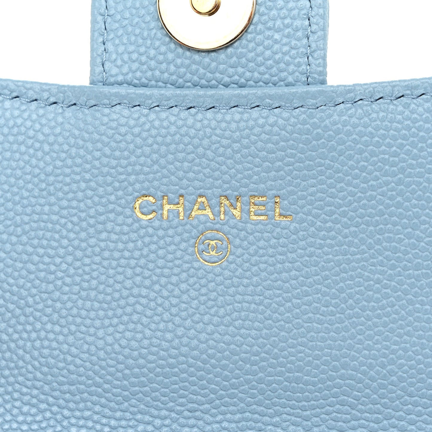 Caviar Quilted Mini Chain Bag Blue