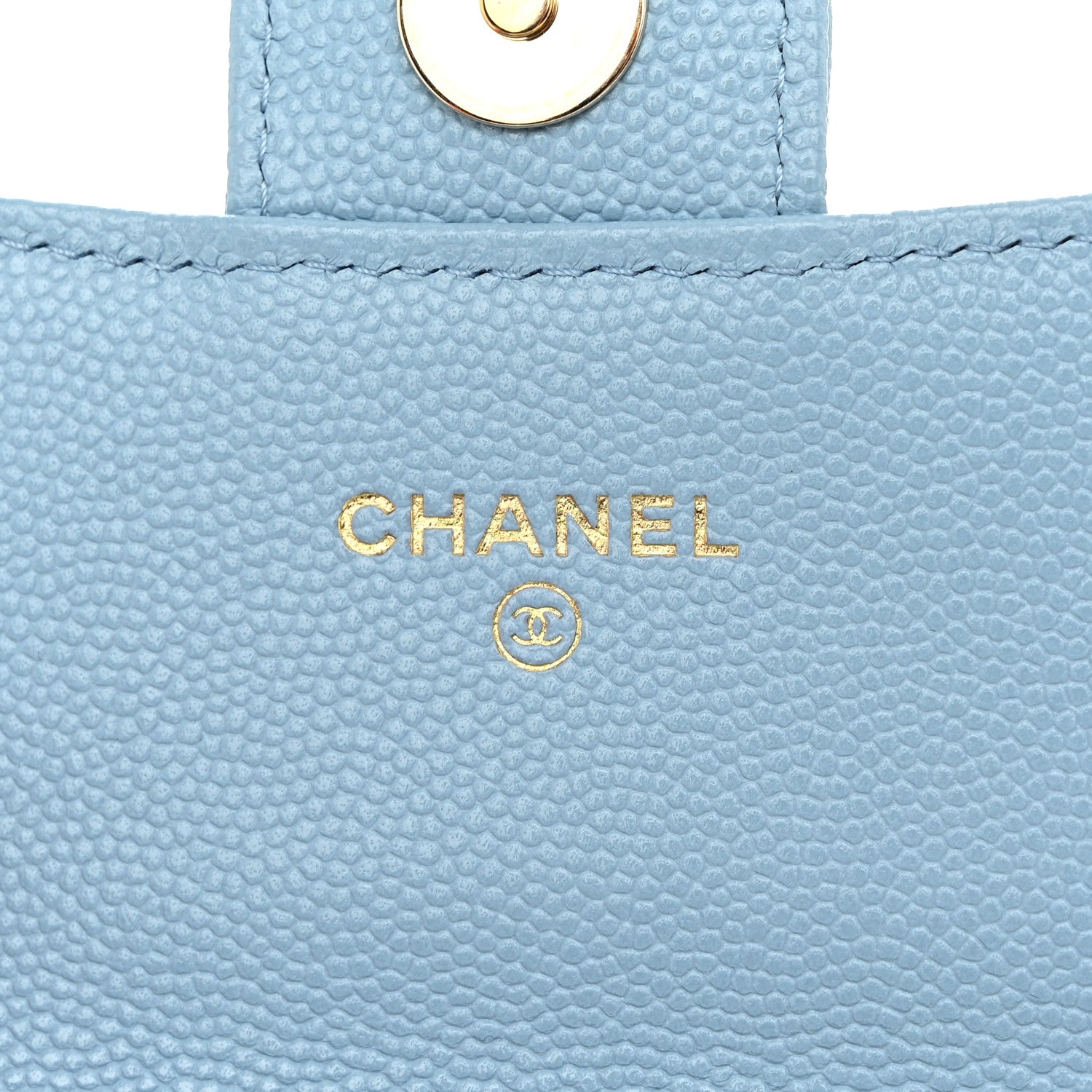 Chanel Caviar Quilted Mini Chain Bag Blue 6 of 11