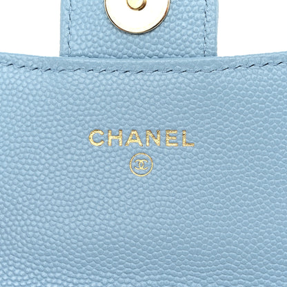 Chanel Caviar Quilted Mini Chain Bag Blue 6 of 11