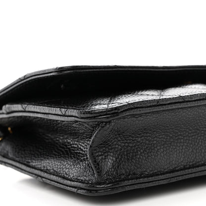 Chanel Caviar Quilted Wallet on Chain WOC Black 11 of 12