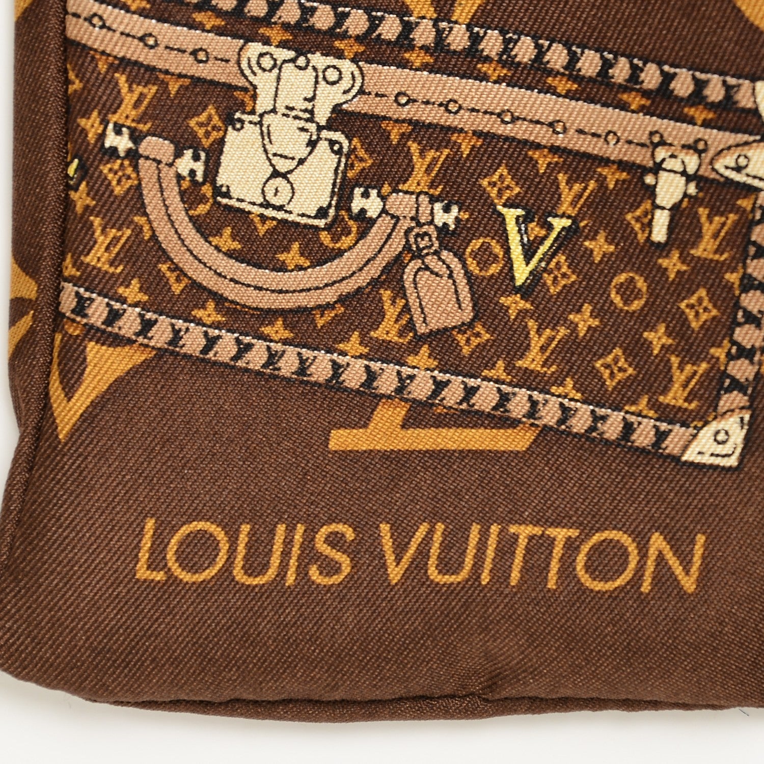 Louis Vuitton Silk Monogram Trunks Bandeau 3 of 5
