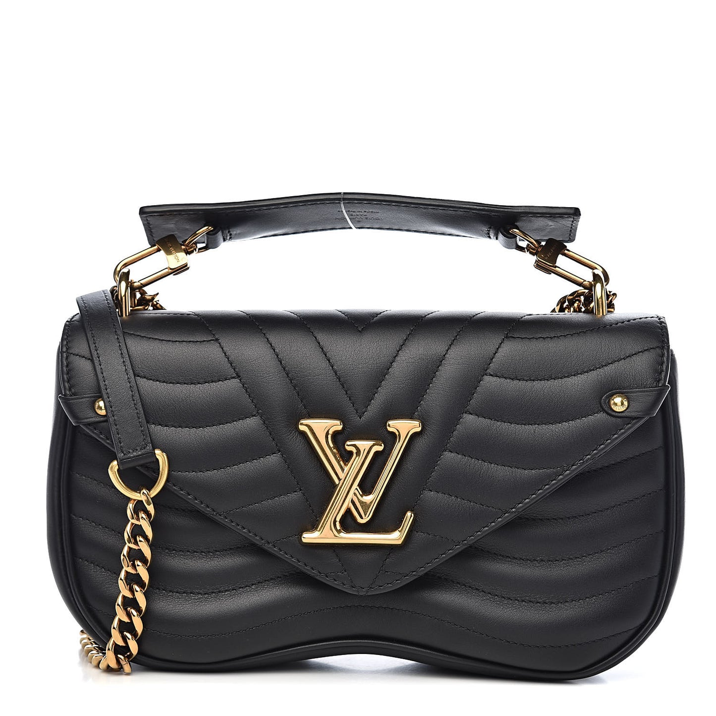 Calfskin New Wave Chain MM Black