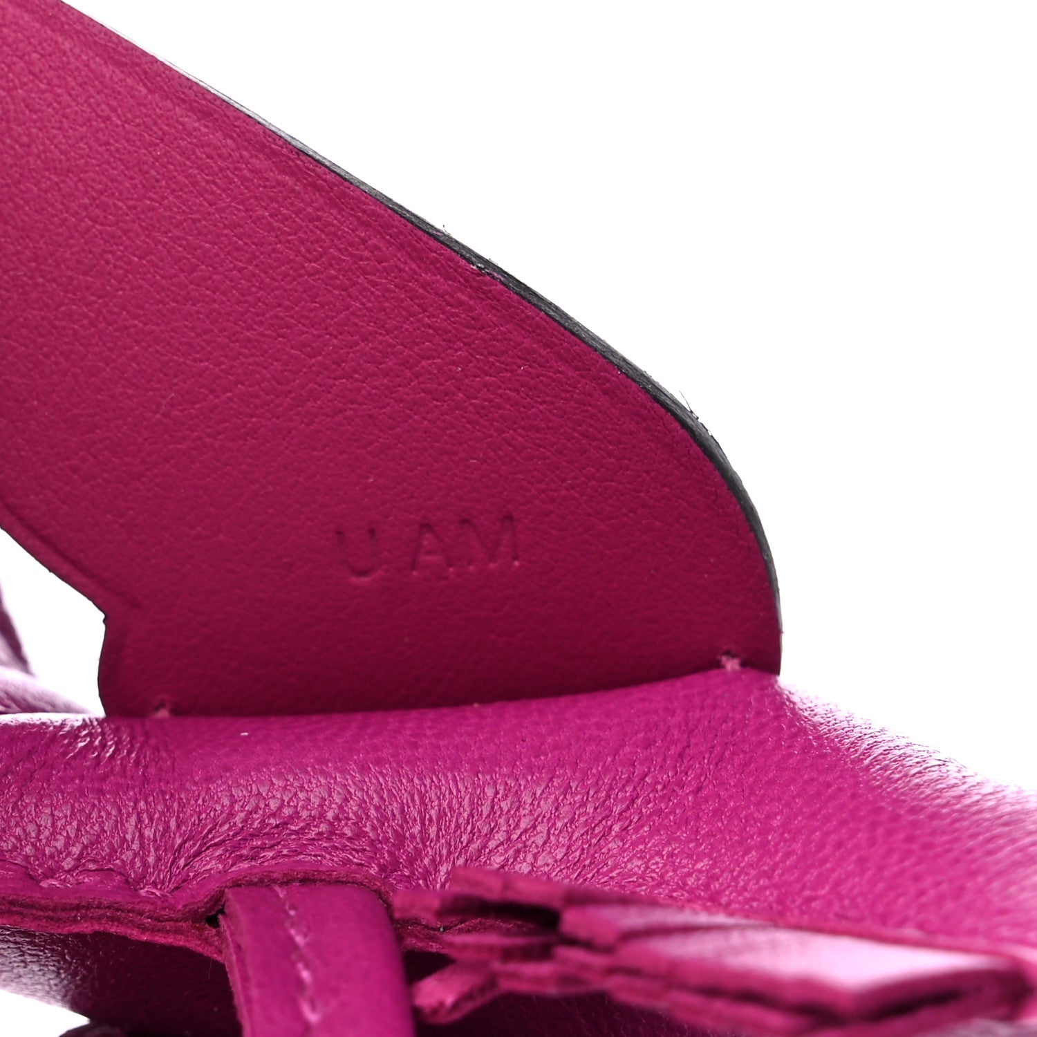 Hermes Milo Lambskin Lizard Touch Grigri Rodeo Pegase Horse Bag Charm PM Rose Poupre 4 of 5