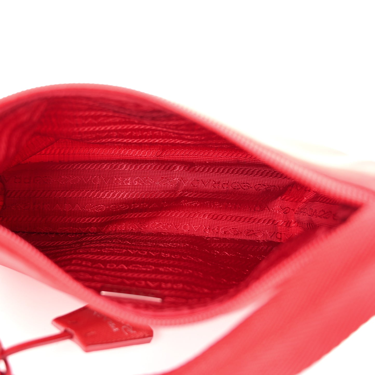 Tessuto Nylon Mini Re-Edition 2000 Bag Rosso