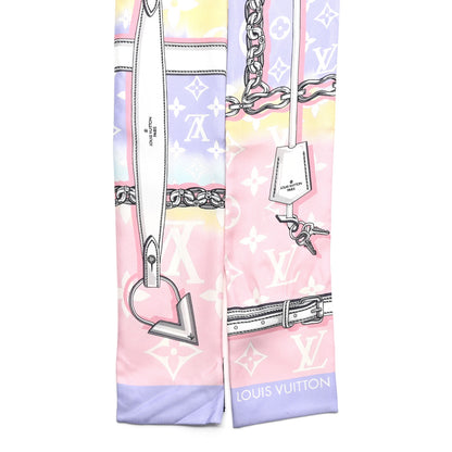 Louis Vuitton Silk Monogram Escale Confidential Bandeau Pink 2 of 6