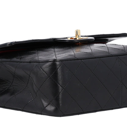 Chanel Lambskin Quilted Medium Double Flap Black 10 of 11
