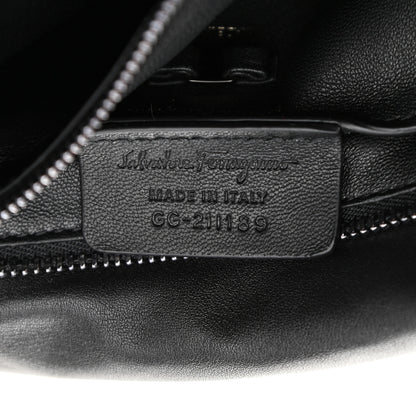 Salvatore Ferragamo Calfskin Medium Viva Bow Shoulder Bag Black 9 of 13
