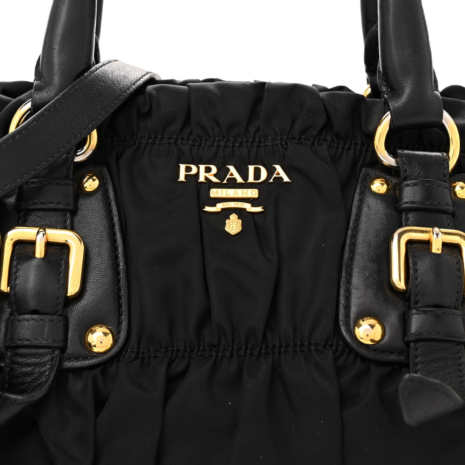 Prada Tessuto Nylon Gaufre Shopping Satchel Black 7 of 18