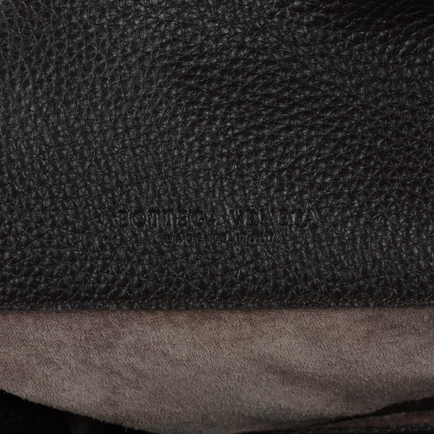 Washed Cervo Deerskin Large Hobo Ebano