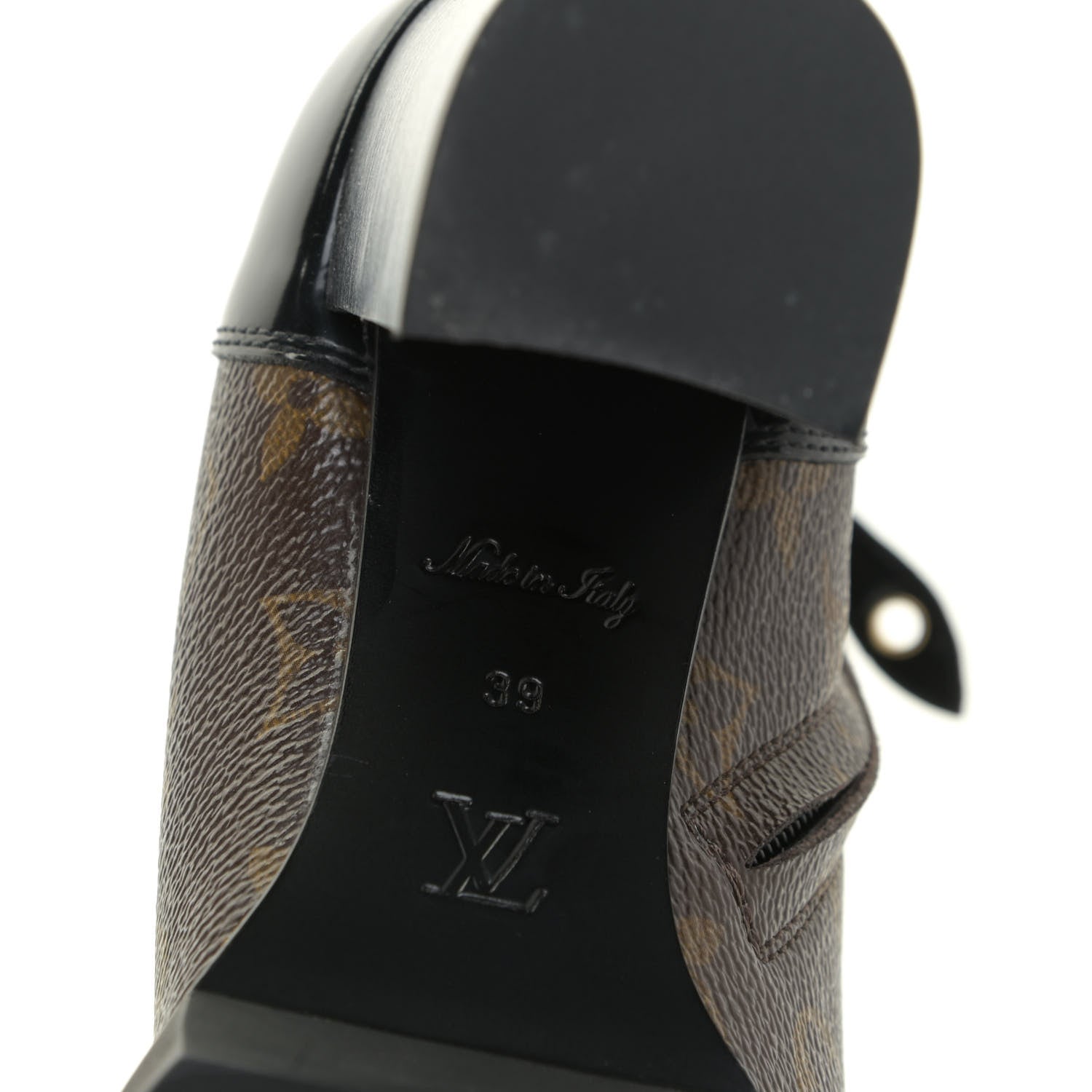 Louis Vuitton Patent Calfskin Monogram Star Trail Ankle Boots 39 Black 10 of 12