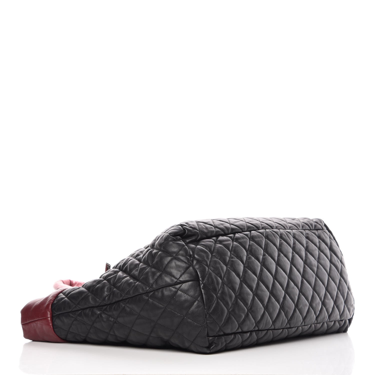 Chanel Lambskin Quilted Large Coco Cocoon Reversible Tote Black 6 of 17