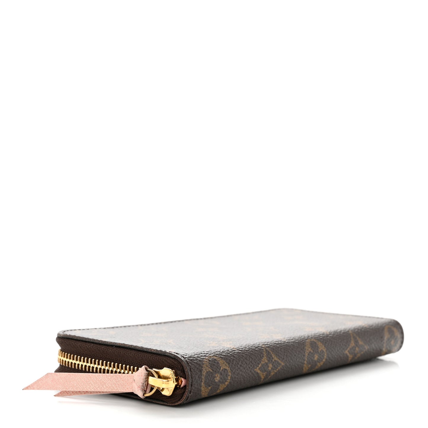 Monogram Clemence Wallet Rose Ballerine