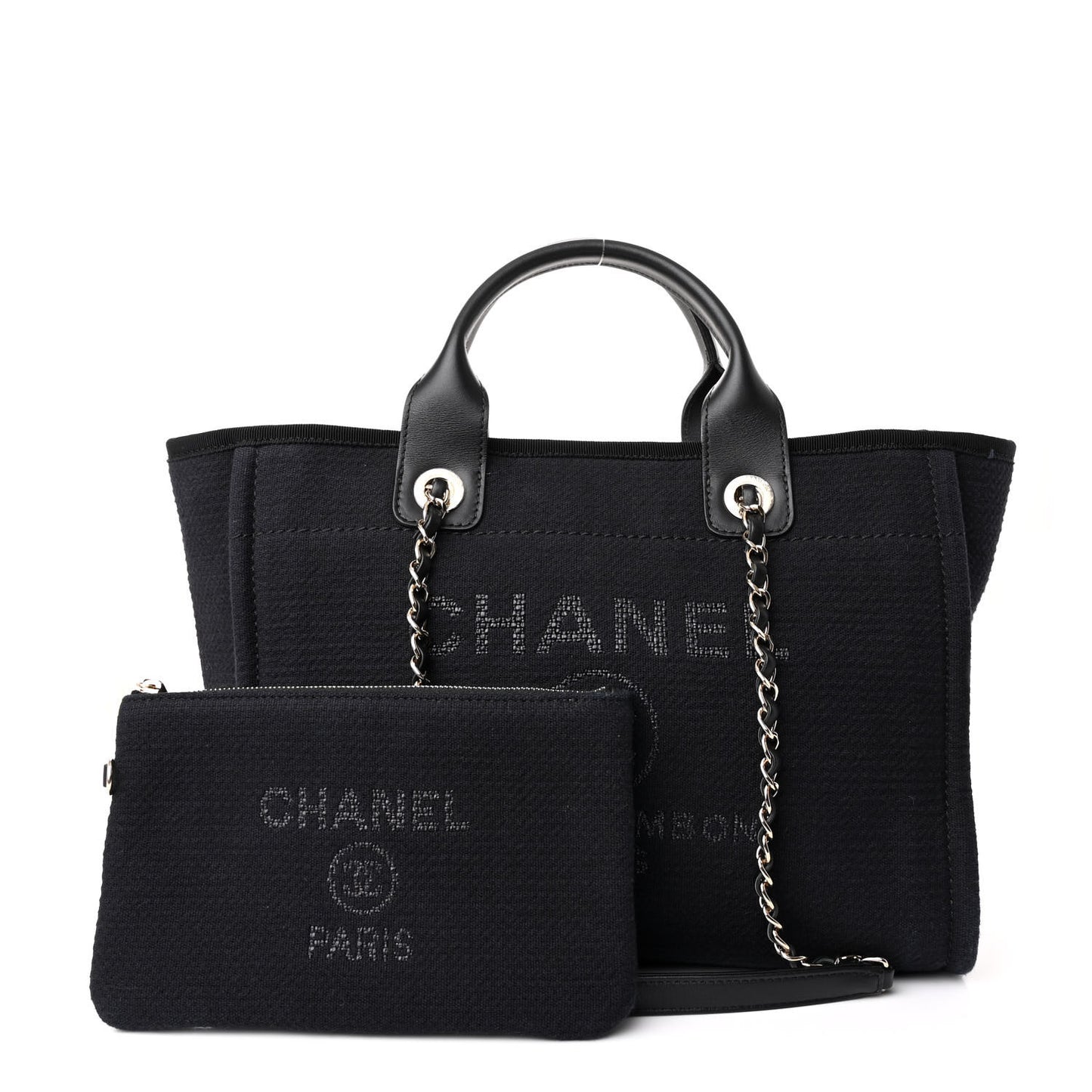 Mixed Fibers Small Deauville Tote Black