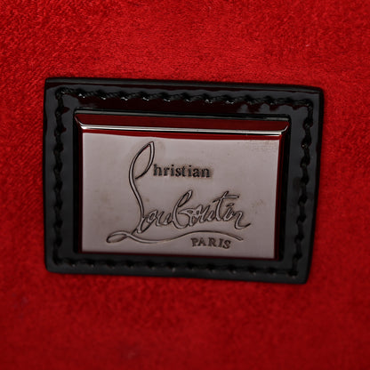 Christian Louboutin Patent Calfskin Crystal Vanite Small Clutch Black 6 of 9