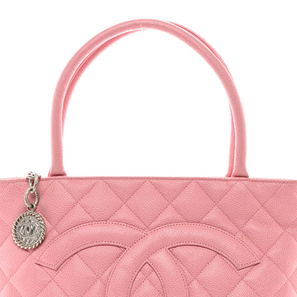 Chanel Caviar Quilted Medallion Tote Light Pink 8 of 10