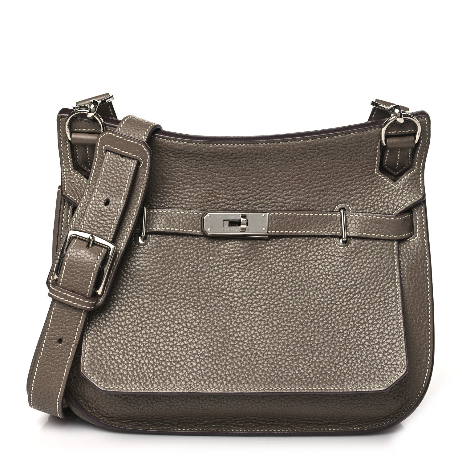 Hermes Taurillon Clemence Jypsiere 28 Etoupe 1 of 11