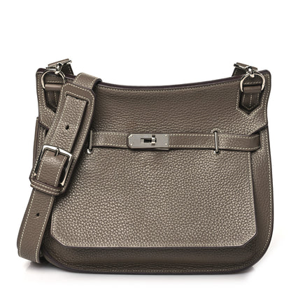 Hermes Taurillon Clemence Jypsiere 28 Etoupe 1 of 11