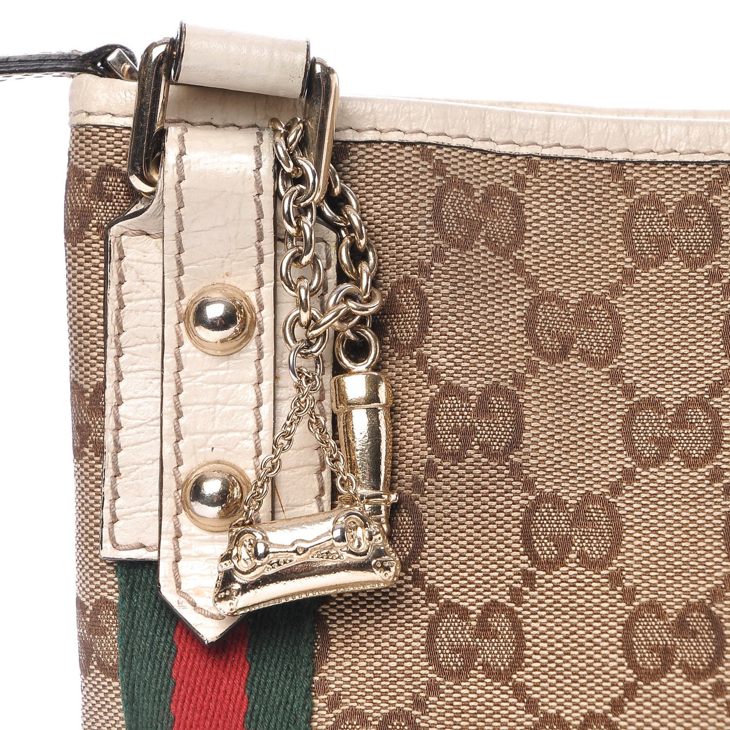 Monogram Web Jolicoeur Charms Messenger White