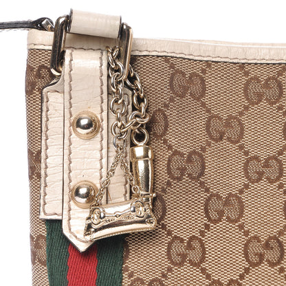 Gucci Monogram Web Jolicoeur Charms Messenger White 11 of 13