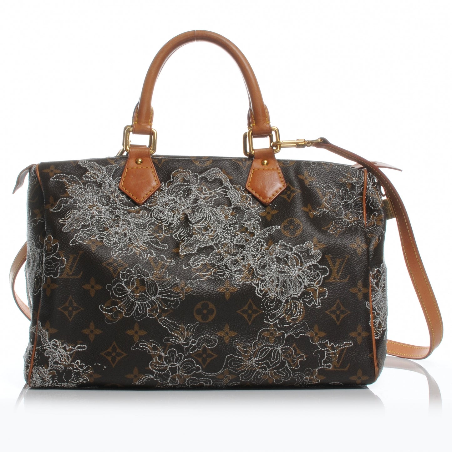 Monogram Dentelle Speedy 30 Silver
