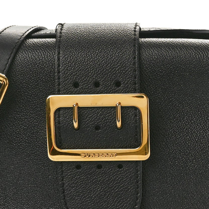 Burberry Soft Grain Calfskin Small Buckle Zip Bag Black 7 of 9